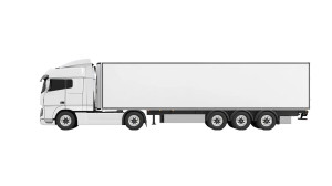 Big White Truck Vinyl Car Decal Sticker – Waterproof & UV-Resistant 8"