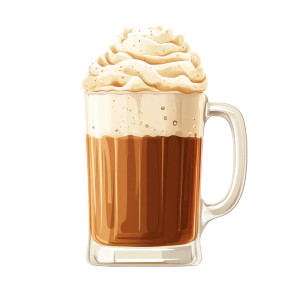 Root Beer Float Vinyl Car Decal Sticker – Waterproof & UV-Resistant 8"