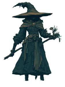 Evil Blight Witch Vinyl Car Decal Sticker – Waterproof & UV-Resistant 8"