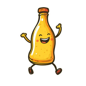 Dancing Oil Bottle Vinyl Car Decal Sticker – Waterproof & UV-Resistant 8"