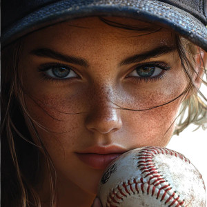 Softball Girl Vinyl Car Decal Sticker – Waterproof & UV-Resistant 8"