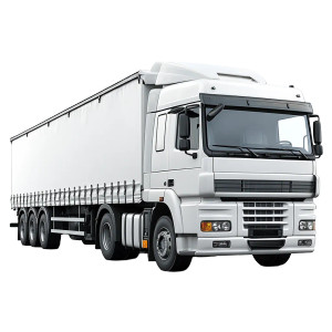 White Truck V4 Vinyl Car Decal Sticker – Waterproof & UV-Resistant 8"