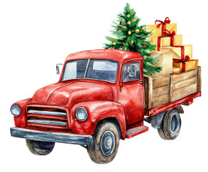 Christmas Red Truck V2 Vinyl Car Decal Sticker – Waterproof & UV-Resistant 8" Christmas Red Truck V2 Vinyl Car Decal Sticker – Waterproof & UV-Resistant 8"