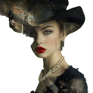 Mysterious Portrait V2 Vinyl Car Decal Sticker – Waterproof & UV-Resistant 8"