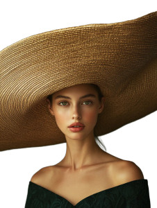 Big Hat Portrait Vinyl Car Decal Sticker – Waterproof & UV-Resistant 8"