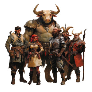 D&D Adventuring Party Vinyl Car Decal Sticker – Waterproof & UV-Resistant 8"