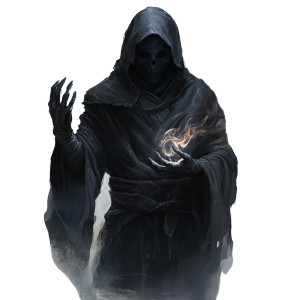 Shadowfell Necromancer Vinyl Car Decal Sticker – Waterproof & UV-Resistant 8"