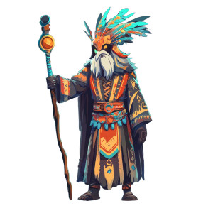 Shaman Wizard Vinyl Car Decal Sticker – Waterproof & UV-Resistant 8"