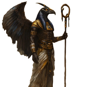 Egyptian Fantasy Thoth Vinyl Car Decal Sticker – Waterproof & UV-Resistant 8"