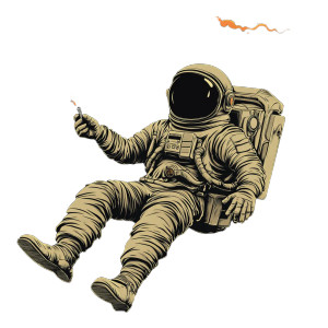 Stoned Astronaut Vinyl Car Decal Sticker – Waterproof & UV-Resistant 8" Stoned Astronaut Vinyl Car Decal Sticker – Waterproof & UV-Resistant 8"