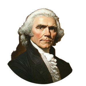 Thomas Jefferson V3 Vinyl Car Decal Sticker – Waterproof & UV-Resistant 8"