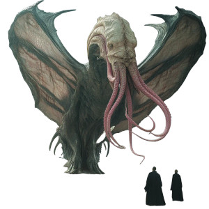 Majestic Winged Creature Vinyl Car Decal Sticker – Waterproof & UV-Resistant 8"