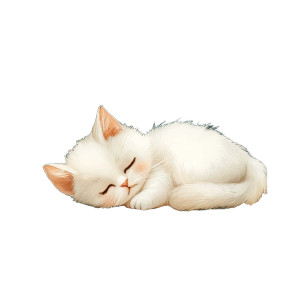 Sleeping Fluffy Kitty Vinyl Car Decal Sticker – Waterproof & UV-Resistant 8" Sleeping Fluffy Kitty Vinyl Car Decal Sticker – Waterproof & UV-Resistant 8"
