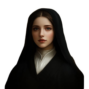 Nun Portrait Vinyl Car Decal Sticker – Waterproof & UV-Resistant 8" Nun Portrait Vinyl Car Decal Sticker – Waterproof & UV-Resistant 8"