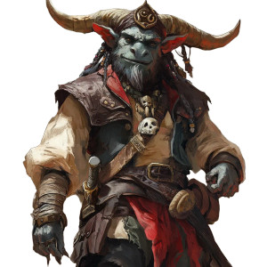 Firbolg Pirate Vinyl Car Decal Sticker – Waterproof & UV-Resistant 8"