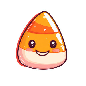 Happy Halloween Candy Vinyl Car Decal Sticker – Waterproof & UV-Resistant 8"