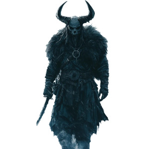 Norse Mountainman Shaman Vinyl Car Decal Sticker – Waterproof & UV-Resistant 8"