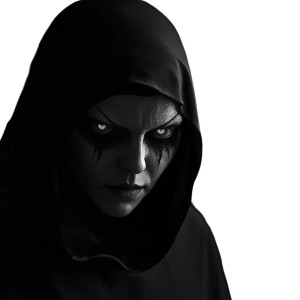 Scary Evil Nun Vinyl Car Decal Sticker – Waterproof & UV-Resistant 8"