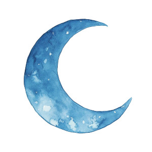 Cute Crescent Moon Vinyl Car Decal Sticker – Waterproof & UV-Resistant 8"