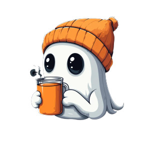 Cute Ghost Sipping Vinyl Car Decal Sticker – Waterproof & UV-Resistant 8" Cute Ghost Sipping Vinyl Car Decal Sticker – Waterproof & UV-Resistant 8"