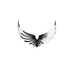 Wings Vector Logo Vinyl Car Decal Sticker – Waterproof & UV-Resistant 8"
