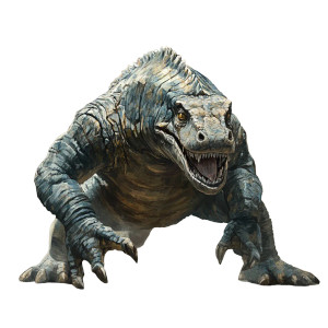 Giant Komodo Dragon Vinyl Car Decal Sticker – Waterproof & UV-Resistant 8"