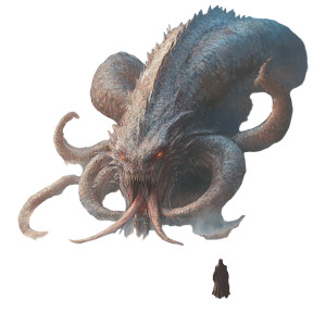 Dragon-Squid Hybrid Vinyl Car Decal Sticker – Waterproof & UV-Resistant 8"