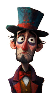 Crying Circus Performer Vinyl Car Decal Sticker – Waterproof & UV-Resistant 8"