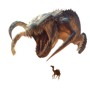 Desert Leviathan Vinyl Car Decal Sticker – Waterproof & UV-Resistant 8"