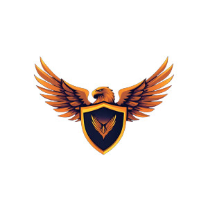 Eagle Shield Logo Vinyl Car Decal Sticker – Waterproof & UV-Resistant 8"