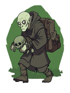 Occultist Necromancer Tiefling Vinyl Car Decal Sticker – Waterproof & UV-Resistant 8"