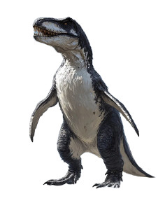 Penguin-T. Rex Hybrid Vinyl Car Decal Sticker – Waterproof & UV-Resistant 8"