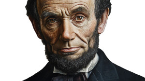 Abraham Lincoln Portrait Vinyl Car Decal Sticker – Waterproof & UV-Resistant 8" Abraham Lincoln Portrait Vinyl Car Decal Sticker – Waterproof & UV-Resistant 8"