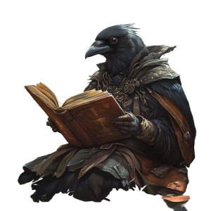 Hiking Crow Mage Vinyl Car Decal Sticker – Waterproof & UV-Resistant 8"