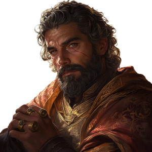 Fantasy King Portrait Vinyl Car Decal Sticker – Waterproof & UV-Resistant 8"