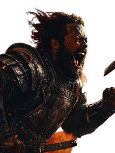 Fierce Viking Warrior V6 Vinyl Car Decal Sticker – Waterproof & UV-Resistant 8"