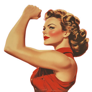 Vintage Makeup Warrior Vinyl Car Decal Sticker – Waterproof & UV-Resistant 8"