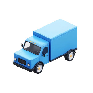 Blue Delivery Truck V2 Vinyl Car Decal Sticker – Waterproof & UV-Resistant 8" Blue Delivery Truck V2 Vinyl Car Decal Sticker – Waterproof & UV-Resistant 8"