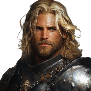 Battle-Scarred Paladin Vinyl Car Decal Sticker – Waterproof & UV-Resistant 8"