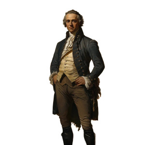 Frontal Alexander Hamilton Vinyl Car Decal Sticker – Waterproof & UV-Resistant 8"