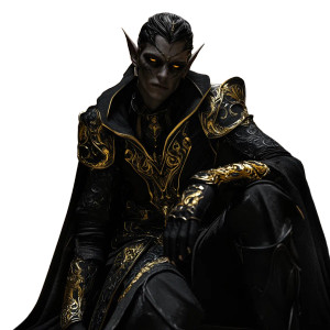 Medieval Elf Emperor Vinyl Car Decal Sticker – Waterproof & UV-Resistant 8"