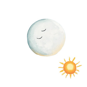 Moon And Sun Vinyl Car Decal Sticker – Waterproof & UV-Resistant 8" Moon And Sun Vinyl Car Decal Sticker – Waterproof & UV-Resistant 8"