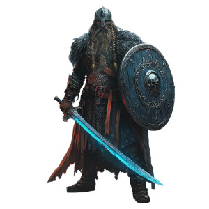 Fantasy Vanguard Viking Vinyl Car Decal Sticker – Waterproof & UV-Resistant 8"