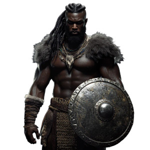 Fantasy Barbarian Shield Vinyl Car Decal Sticker – Waterproof & UV-Resistant 8"