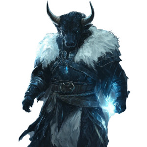 Lightning Minotaur Vinyl Car Decal Sticker – Waterproof & UV-Resistant 8"