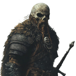 Viking Warrior Skull V4 Vinyl Car Decal Sticker – Waterproof & UV-Resistant 8"