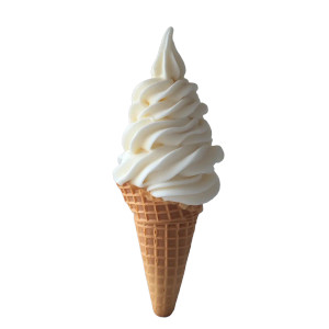 Tall Swirl Ice Cream Vinyl Car Decal Sticker – Waterproof & UV-Resistant 8"