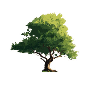 Vector Tree Vinyl Car Decal Sticker – Waterproof & UV-Resistant 8"