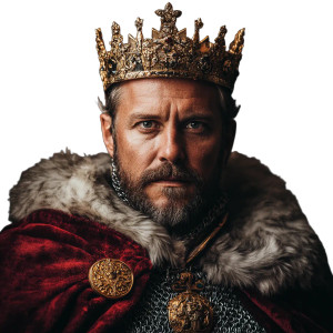 Medieval King V4 Vinyl Car Decal Sticker – Waterproof & UV-Resistant 8"