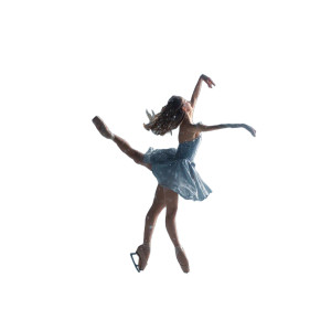 Dancing Ice Skater Vinyl Car Decal Sticker – Waterproof & UV-Resistant 8"